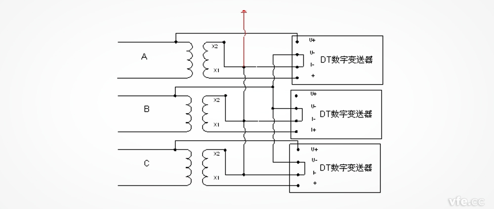 互感器接線(xiàn)原理圖2 互感器接線(xiàn)原理圖2