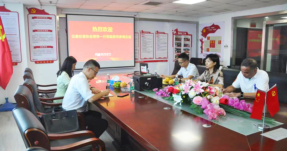 湖南省儀器儀表行業(yè)協(xié)會(huì)秘書(shū)長(zhǎng)徐振軒一行蒞臨銀河電氣調(diào)研 湖南省儀器儀表行業(yè)協(xié)會(huì)秘書(shū)長(zhǎng)徐振軒一行蒞臨銀河電氣調(diào)研