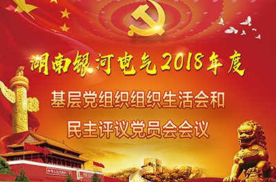 銀河電氣召開(kāi)2018年度基層黨組織組織生活會(huì)和開(kāi)展民主評(píng)議黨員會(huì)議